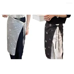 Skirts Women Vintage Embroidery Flower Hip Scarf Apron Long Skirt Covering Overskirt