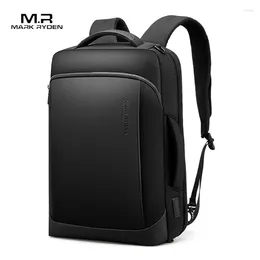 Backpack Mark Ryden Mochila Large-capacity Business 15.6-inch Laptop Multifunctional Waterproof USB Charging Interface