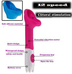 12 Speed Clitoris Vibrators Clit Pussy Pump Silicone Sexy Gspot Vibrator For Women Tongue Sex Product Oral Sex Toys7699777