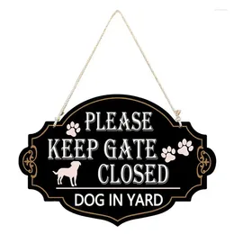 Garden Decorations Dog Signs For Yard Outdoor Wall Decor 13X9 Inches Please Close The Gate Sign Beware Of Fence In Keep