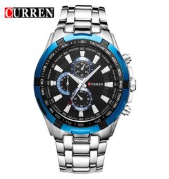 CURREN Fashion Business Men Watches Analogue Sport Clock Full Steel Waterproof Wrist Watch For Men relogio masculino Male Clock9793457