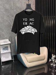 2024 summer all casual new T-shirt pure cotton round neck short sleeve loose Korean male and female couples on clothing