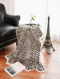 Carpets Leopard Printed Rug Cow Tiger Cowhide Faux Skin Leather NonSlip Antiskid Mat 94x100CM Animal Print Carpet For HoCarpets1803828