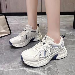 Casual Shoes 2024 Autumn Women Sneakers Platform Non-slip Thick Bottom Outdoors Running Breathable Mesh Round Toe Ladies