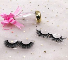 2020 New Mink Lash Styles Clear Bottle Cases with 3D Natural Mink Eyelashes Cruelty Reusable Lashes FDshine1852156