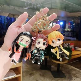 Ghost Blade Figurine Blak Blak Anime Car Key Wiselant Doll Doll Cartoon Plecak Pendant Breychain