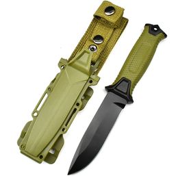 Hot Sale In Outdoor Survival Camping Hunting Knives Multi-Function Abs+Rubber Handle 8Cr13mov Steel Fixed Blade Knife