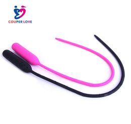 45cm Vibrating Penis Plug Urethral Vibrator Male Masturbator Silicone Urethral Sounds Catheter Dilators Sex Toys 9631323