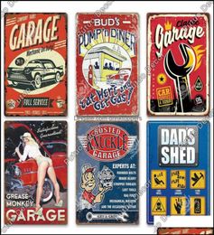 Metal Painting Arts Crafts Gifts Home Garden 2021 Vintage Garage Sign Plaque Do Old Dads Retro Tin Garag Dhkch89886872070637