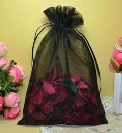 Ship 200pcs 1622cm Organza Jewelry Towel Petal Bags Wedding Party Candy Beads Xmas Gift Bags4463725