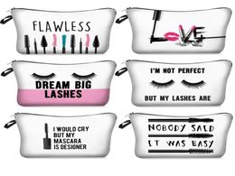 MPB006 cosmetic bags DIY women blank plain makeup bag phone clutch bag Gift Organiser cases with makeup eyelash Colour print travel5561166