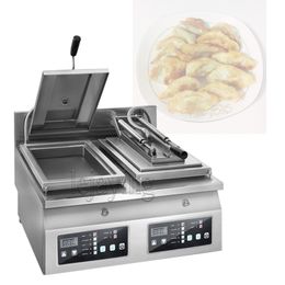 Commercial Electric Heating Fried Gyoza Pot Dumpling Frying Pan Electric Fried Buns Pot Sticker Fried Dumpling Pancake Mac