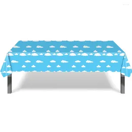 Table Cloth Blue Sky And White Clouds Tablecloth Ornament For Party Cloths Parties Supply Birthday Baby Shower Tablecloths