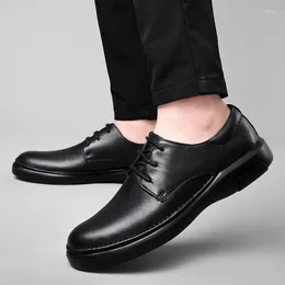 Casual Shoes Genuine Leather Mens Dress 2024 Male Business Fashion Formal Oxfords Footwear High Quality Man