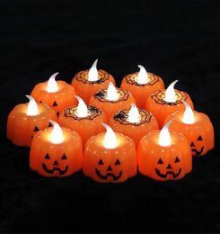 Classic Candle Lantern Pumpkin Design Small LED Durable Indoor Candle Lamp Candle Lantern Halloween Party Decoration GA385013637