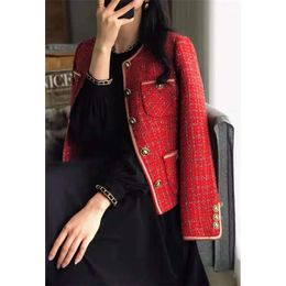 2024 Чан Новый Женский Бренд Куртка OOTD Designer Fashion Topum Toumn Winter Winter Tweed Toad Oversize Leisure Spring Coats Cardigan Женщины рождественский подарок