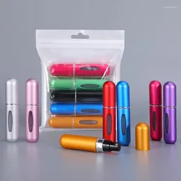 Storage Bottles 5 Pcs/1 Bag Refillable Perfume Bottle With Spray Scent Pump Portable Travel Empty Cosmetic Containers Mini Atomizer