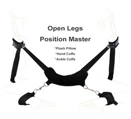 Fetish Position Master Open Legs Pillow with Hand Cuffs Ankle Cuffs bdsm Bondage Restraints Harness Erotic Sex Toys for Couples 02422971