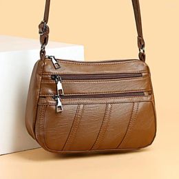 Bag Fashion Exquisite Shopping Women Leather Shoulder Multi-pocket Mother Female Zipper Crossbody Handbags