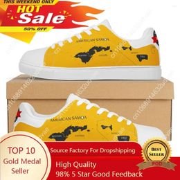 Casual Shoes Stylish Flat Sneaker America Polynesian Tribal Samoa Map Printing Custom Man Lightweight Walking Sport Women Running