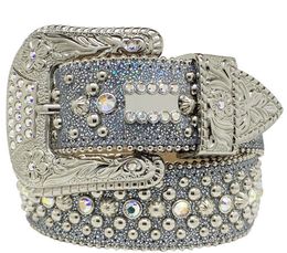 2022 Fashion Belts for Women Designer Mens Bb Simon rhinestone belt with bling rhinestones as gift6jko