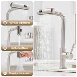 Bathroom Sink Faucets Kitchen Pull Out Faucet Commercial Single Handle Kitchen Sink Faucets for Farmhouse Camper Laundry Sinks Brushed Nickel