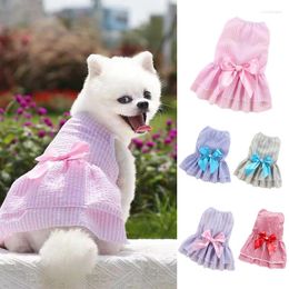 Dog Apparel Bowknot Dress Summer Luxry Pet Clothes For Small Medium Dogs Cute Cat Skirt Princess Clothing Puppy Wedding Gown Chihuahua