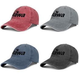 Wawa Logo Black and White Unisex denim baseball cap golf design your own cute trendy hats Red Florida Store8030494