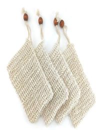 Natural Exfoliating Mesh Soap Saver Sisal Bag Pouch Holder For Shower Bath Foaming And Drying4182317