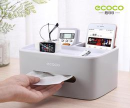 Tissue Boxes Napkins Ecoco Napkin Holder Household Living Room Dining Creative Lovely Simple Multi Function Remote Control Stora8807334