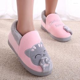 Slippers Women Winter Warm Home Shoes Lightweight Slip On Flock Indoor Plush Female Slides Ladies Bedroom House Slipper