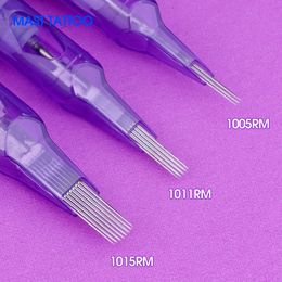 100% Original Pro Sterilized Round Magnum RM Tattoo Needles Makeup Permanent Dragonhawk Tattoo Cartridge Accessories 20pcs/box 240422