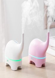 USB Aroma Diffuser Funny Elephant DC 5V Ultrasonic Essential Oil Diffuser Colour LED Humidificador Portable Air Humidifier Fogger Y8271073