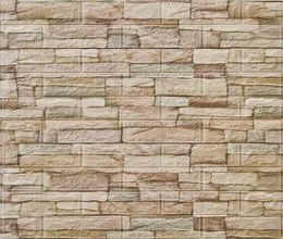 wallpaper Stone Wallcovering PVC Roll Wallpaper70X77 3D Brick Wall Stickers PE Foam Waterproof Self Adhesive Bathroom Kitchen Ti7522163