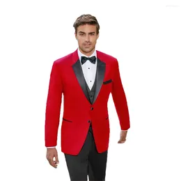 Men's Suits Solid Colour Blazer Two Buttons For Party Prom Dinner Jacket
