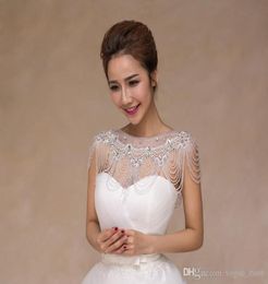 Bling Bling High Quality Bride Shoulder Chain Bridal Beads Crystals Wraps Wedding Bridal fashion Necklace Wedding Jewelry Rhinesto8969637