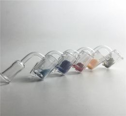 25mm XL quartz thermal banger nail Colourful sand with blue green red yellow quartz banger changing bucket nails for water pipes4073812