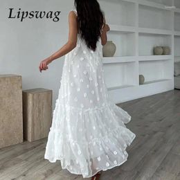 Casual Dresses Fashion Sling Vacation Floral Dress Summer Beautiful Off Shoulder Long Elegant Women 2024 Solid Big Hem Party