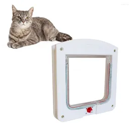 Cat Carriers Interior Flap Door Bells For Dog Training Kitten Exterior Hole Entry Exit Pet Gate