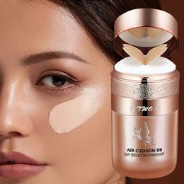 Air Cushion BB Cream Butterfly Powder Puff Moisturising Foundation Concealer Whitening Oilcontrol Waterproof Makeup Cosmetics 240425