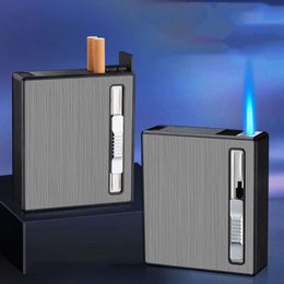Smoking Accessories Usb Lighter Rechargeable 20 Pcs Cigarette Case With Electronic Lighter