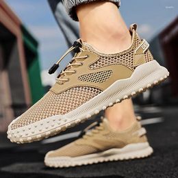 Casual Shoes 2024 Summer Sandals Breathable Hollow-out Comfortable Lightweight Men Sneakers For Walking Mesh