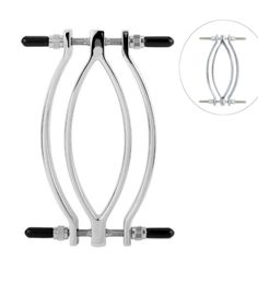 Stainless Steel Clitoris Clamp Vagina Opener Metal Labia Clamps BDSM Bondage Sex Toys Clitoral Stimulator Open Pussy Adult Games Y2776806