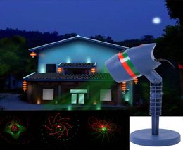 Outdoor Waterproof LED Laser Star Light Projector Showers Christmas Garden Landscape Lighting Red Green Mix Motion Twinkle lamp9003073