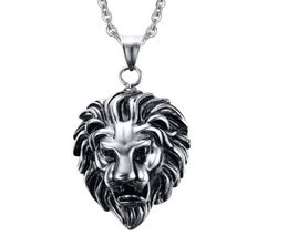 316l stainless steel lion head pendant necklace chain 19 72094914