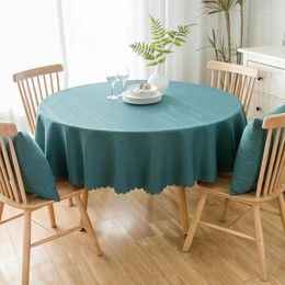 Table Cloth Round Fabric Waterproof And Oil _Jes51