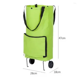 Shopping Bags Foldable Cart Portable Folding Grocery Bag Durable Tote For Market -WT