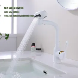 Bathroom Sink Faucets White Flying Saucer Faucet Wash Basin And Cold Washbasin Toilet Universal Adjustable Table