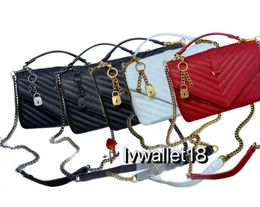 Designer bag Brand Shoulder bag gold chains Handbag Lady genuine leather AAA quality women cross body bag purse Wallet Luxury Tote bag LW#L1324