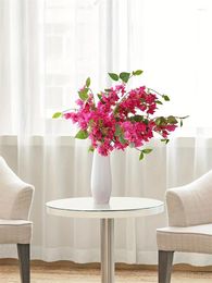 Decorative Flowers Artificial Silk Fake Flower Bougainvillea Garden Engineering Landscaping Plants Garland Outdoor Wall Wedding Home Decor